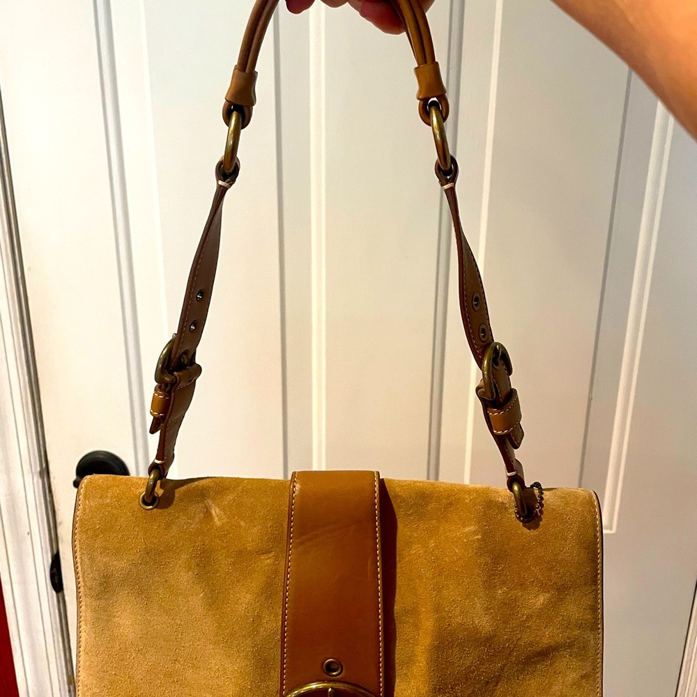 Coach EUC suede shoulder bag